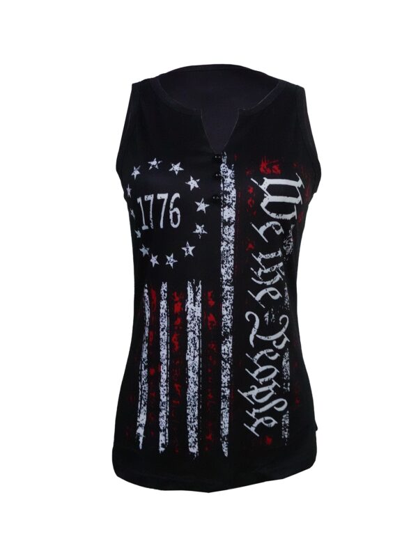 Ladies' V-neck Printed Fashionable Camisole Vest - Image 3