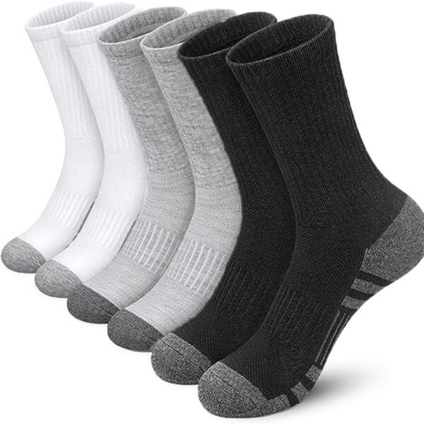 Color Matching Athletic Socks Plus Size Basketball Mid Tube Cotton Breathable